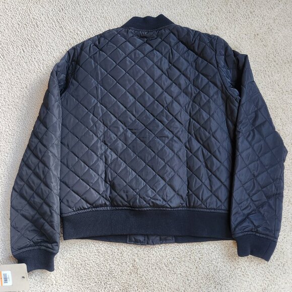 NWT Levi's Quilted Bomber Jacket Black Small - Picture 5 of 8